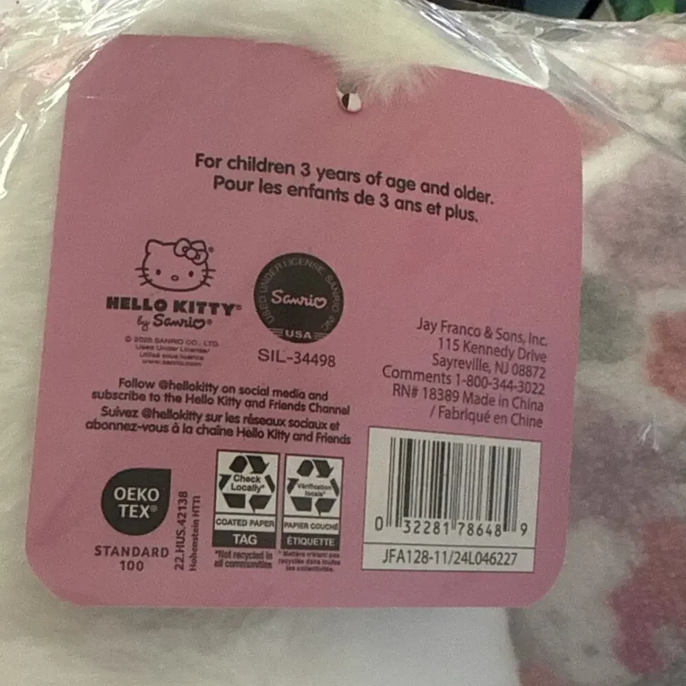 Hello Kitty 2 Pack Decorative Pillows Flower Face Plush Set Kawaii 2025 Sanrio